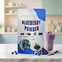 Poudre de Myrtille 100% Pure et Naturelle de Qualité Alimentaire pour Smoothies, Pâtisseries, Boissons et Colorant Alimentaire, Sans Sucre Ajouté