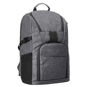 Sac à dos unisexe Royaa élégant et tendance en toile cirée végane avec garnitures en cuir, style vintage, antivol, doublure en polyester imperméable, 20-39L, pour l'extérieur - Product Image 2