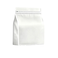 Sac à fond plat à 8 soudures latérales de 16(L)*26(L)+8(Profondeur)cm, 120 microns, capacité 1kg, pour grains et poudre de café, impression personnalisée