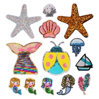 Patch brodé à paillettes d'ours personnalisé Appliques insignes d'animaux de dessin animé lavables pour chapeau de vêtements