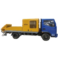 Pasokan Pabrik Pompa Beton Truk/Trailer Diesel Garis Beton Pompa Harga Truk untuk Konstruksi Bangunan Rumah