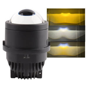 Tricolore 12v 110w <span class=keywords><strong>LED</strong></span> nebbia 3000k/4300k/6000k BiLED lente universale auto accessorio <span class=keywords><strong>LED</strong></span> fendinebbia 3 pollici Biled lente del proiettore - Product Image 1