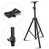 Support de Moniteur de Studio, Trépied Audio pour Haut-parleur, Support Métallique pour Barre de Son Surround, Support TV, Support Moniteur, Charge 50kg