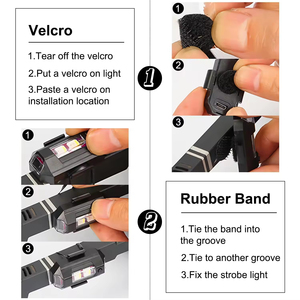 Đèn <span class=keywords><strong>LED</strong></span> nhấp nháy không dây 8 màu đèn cảnh báo khẩn cấp chống va chạm với điều khiển từ xa cho máy bay xe máy - Product Image 4