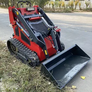 EPA /Euro Mini Crawler Kubota Kompakt lader mit Freis ch neider/Mulcher/Gabeln/Stumpf schaufel/Baum zieher/Mäher