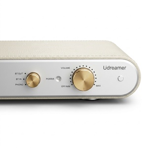 UDREAMER Élégant <span class=keywords><strong>Convertisseur</strong></span> Audio RCA Blanc Rétro Professionnel Personnalisé sans Fil 3 Vitesses en Aluminium Crème pour Lest de Bras de Platine - Product Image 6