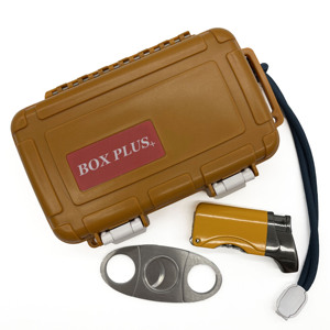 Cigar Humidor Luxury Custom Packaging Manufacturer Color Cigar Humidor Case Cigar Boxes Wholesale With Cigar Cutter