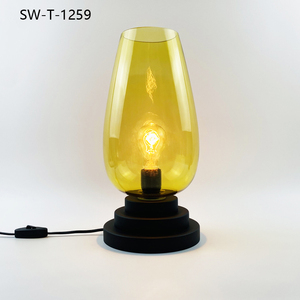 <span class=keywords><strong>Lampe</strong></span> <span class=keywords><strong>de</strong></span> table en <span class=keywords><strong>verre</strong></span> moderne à LED pour salon, chambre d'amis, <span class=keywords><strong>chevet</strong></span>, base E27, <span class=keywords><strong>lampe</strong></span> <span class=keywords><strong>de</strong></span> table à LED - Product Image 2