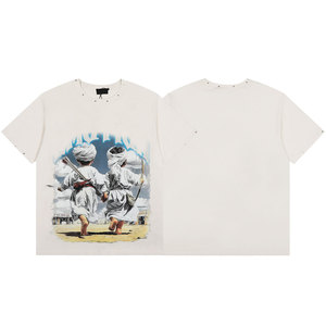 T-shirt blanc d'été en coton pour hommes, style designer, pour la vente en gros, avec impression Machine <span class=keywords><strong>Boss</strong></span>, pour femmes et hommes - Product Image 6