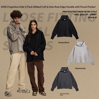 Hoodie Homme Haute Qualité à Motif Circulaire Effet Usé, Manches Ouvertes Personnalisées avec Broderie Superposée, Style Américain Automne