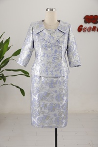 2024 Geenlinm Latest Woman Outfit Plus Size 3pcs Set Church Dress Suit Elegant Outfits for Mother of <b>the</b> Bride - Product Image 5