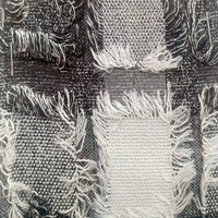 Tissus de coton brûlés d'hiver en stock avec techniques tissées à bas prix pour robes, rideaux, motifs teints en fil pour garçons