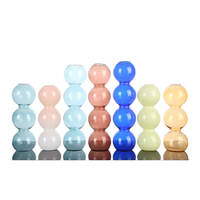 Vente directe d'usine vase en verre soufflé à la main en forme de gourde à haute teneur en borosilicate