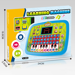 Tablette Éducative Bilingue Lumineuse pour Enfants, <span class=keywords><strong>Ordinateur</strong></span> Portable d'Apprentissage en Plastique, Jouet Éducatif Précoce pour Bébé - Product Image 5