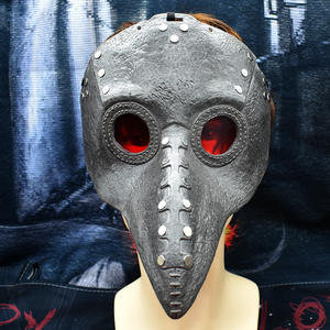 Masque de festival de mascarade steampunk, oiseau à bec long et acéré, style peste, étrange - Product Image 5