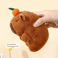 Porte-clés en peluche poupée Capibara mignonne bulle soufflant et décompression secouant son doux cadeau autres porte-clés porte-clés en gros