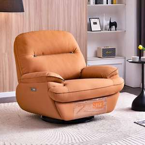 Fauteuil électrique moderne pour salon, fauteuil inclinable en cuir <span class=keywords><strong>de</strong></span> loisirs, fauteuil inclinable <span class=keywords><strong>large</strong></span>, fauteuil à bascule - Product Image 5