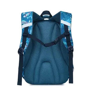 Primary School Kids Custom Book Bags Waterproof Cartoon Children's Schoolbag Backpack For Boy And Girls