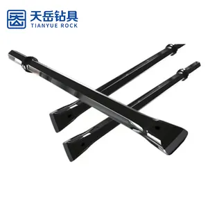 Mining Tapered Drill Pipe Integral Drill Rod With Chisel Type Bits