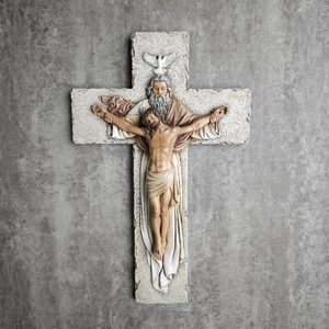 Adornos Religiosos de Cruz, Decoraciones de Pared para el Hogar y la Iglesia de Pascua, Artesanías de Resina - Product Image 4