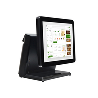 Terminal de point de vente OEM à écran tactile capacitif unique de 15,6 pouces, processeur Intel N2840/i3/i5/i7, 8 Go de RAM DDR3, système d'exploitation Android/Windows, thermique