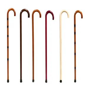 도매 나무 지팡이 노인 인기있는 수제 스틱 맞춤형 나무 목발