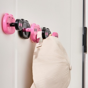 Cute Multifunctional <b>Hooks</b> Creative Simple Cartoon Suction Cup <b>Hook</b> Kitchen Bathroom <b>Hooks</b> Plug Organiser <b>Hooks</b> - Product Image 4
