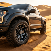 Jantes en alliage à six trous 17x9 6x139.7 à profil profond pour camionnettes, SUV, Ford F-150, Toyota Hilux, Land Cruiser, Jeep Wrangler