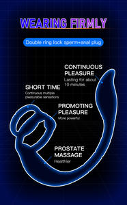 Masseur de prostate en forme de scorpion avec anneau pénien, 9 modes de vibration, télécommande par application - Product Image 5