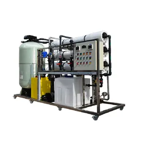 Máquina de desalinización de agua de mar, dispositivo inteligente RO para planta de agua comercial, 25000 LPH, sistema compacto RO