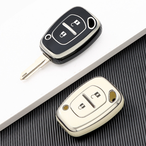 Étui de protection pour clé de voiture en TPU à <span class=keywords><strong>2</strong></span> boutons, pour Renault <span class=keywords><strong>Kangoo</strong></span> Traffic Master, accessoires de protection sans clé - Product Image 1