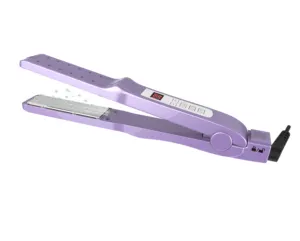 Factory Private Mode Negative Ion 2 In 1 Hair Straightener And Curler Titanium LCD Display Hair Flat Iron