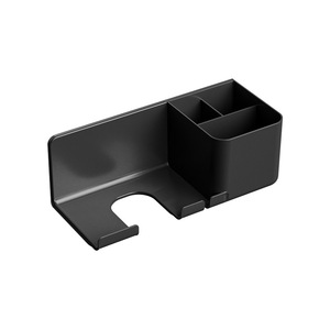 <b>Wall</b> Mounted Bathroom Storage Rack Rectangular Multi Functional With Hair Dryer <b>Holder</b> <b>Toothbrush</b> Organizer Durable Corner Mount - Product Image 2