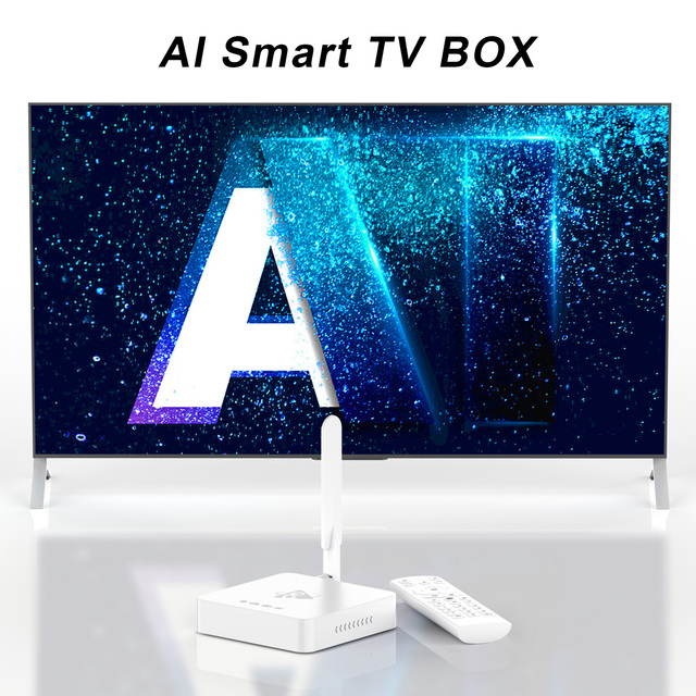 H96 MAX M12 AI TV Box Dual-band WiFi Gigabit Ethernet Octa Core Android 11 8K for Home Audio-visual Entertainment