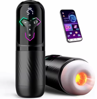 Beheizter Automatischer Masturbator für Männer mit KI- & App-Steuerung, Stoß- und Saugfunktion, Taschenmuschi, Penispumpe, Sexspielzeug für Männer