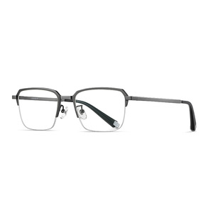 Monturas de Gafas Rectangulares Semi-Rimless Wanda LF9022 de Titanio Puro con Protección Anti-Luz Azul, Ligeras para Hombre - Product Image 5