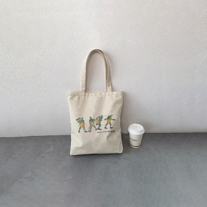 1 pc non sto andando borsa a tracolla in tela con motivo a cartone animato per viaggi giornalieri Shopping Bag riutilizzabile da donna - Product Image 6