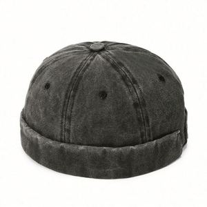 Casquette de baseball vintage sans visière en tissu denim délavé, personnalisable, vente en gros directe usine - Product Image 5