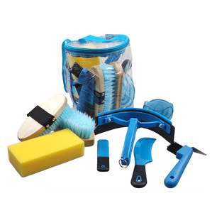 Cavalo Grooming Bag Set Equipamento com poliéster Cilindro Bag Escova Grooming Set para limpeza do cavalo - Product Image 3