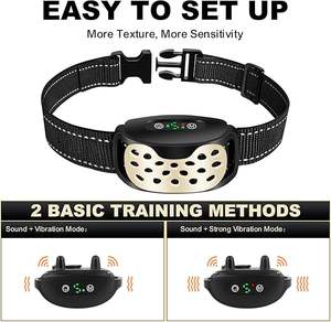 Neuestes Anti-Bark-Halsband für Hunde mit Vibrations-und Piepton modi mit <span class=keywords><strong>CE</strong></span> FCC UKCA MSDS IP67-Zertifikaten für die Kontrolle von Hunde rinden - Product Image 4