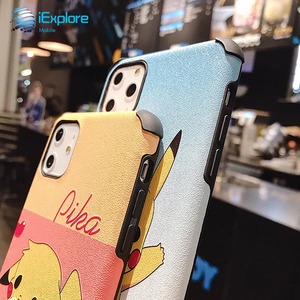 Iexplore Mềm TPU 3D Embossment Tùy Chỉnh Màu Sắc In Ấn Phim Hoạt Hình <span class=keywords><strong>Pikachu</strong></span> Lụa Mô Hình PU Da Điện Thoại Trường Hợp Đối Với <span class=keywords><strong>iPhone</strong></span> 15 Pro Max - Product Image 6