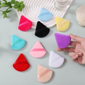 Juego de 50 Esponjas Triangulares de Terciopelo para Maquillaje, Suaves y Lavables, para Polvo Facial Cosmético - Product Image 4