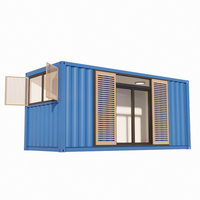 Bureaux de conteneurs modernes préfabriqués de 20 pieds/salles d'exposition de conteneurs cabines mobiles modulaires de présentation