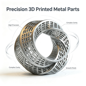 Anneau de refroidissement intégré en alliage d'aluminium haute performance imprimé en 3D avec un treillis interne complexe - Product Image 1