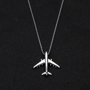 Kadın moda paslanmaz çelik Hip Hop uçak kolye kolye tüm maç öğrenci çocuğun kişilik toptan çocuklar için - Product Image 4