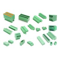 Bloc de bornes électriques multifonctionnel étanche KF2EDGK-5.0/5.08 en cuivre avec vis, 15A, femelle/mâle, 5.08mm, 3 pôles
