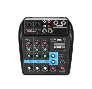 <span class=keywords><strong>Mezclador</strong></span> de Audio Digital de 4 Canales con Efectos, Consola de Mezclas de Formato Pequeño con Preamplificadores de Micrófono para DJ, Transmisión en Vivo, Karaoke, Grabación - Product Image 3