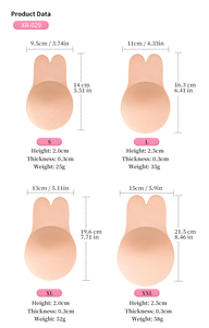 Reggiseno Adesivo Invisibile Push-up Senza Spalline con Orecchie di Coniglio, Taglia Grande, in Silicone Autoadesivo - Product Image 6