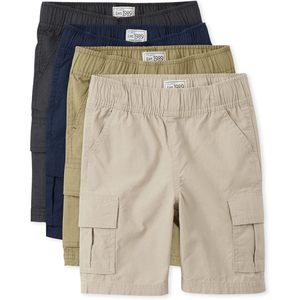 Shorts cargo pour garçons The Children's Place, taille mi-haute, tissu tissé avec poches, pour bébés garçons - Product Image 1