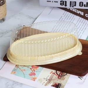 Hình Dạng Hình Bầu Dục Pet Bánh Pho Mát Bánh Tráng Miệng Nhựa Dày Nhựa Pastry Bao Bì Hộp - Product Image 2